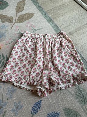 Rahi Floral Print Shorts Size XS pink